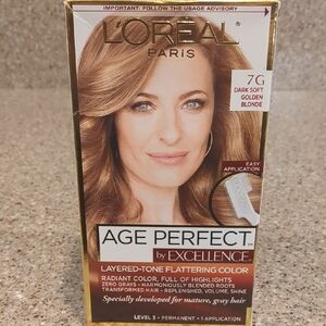 L'Oreal Age Perfect Hair Color, Dark Soft Golden Blonde 7G